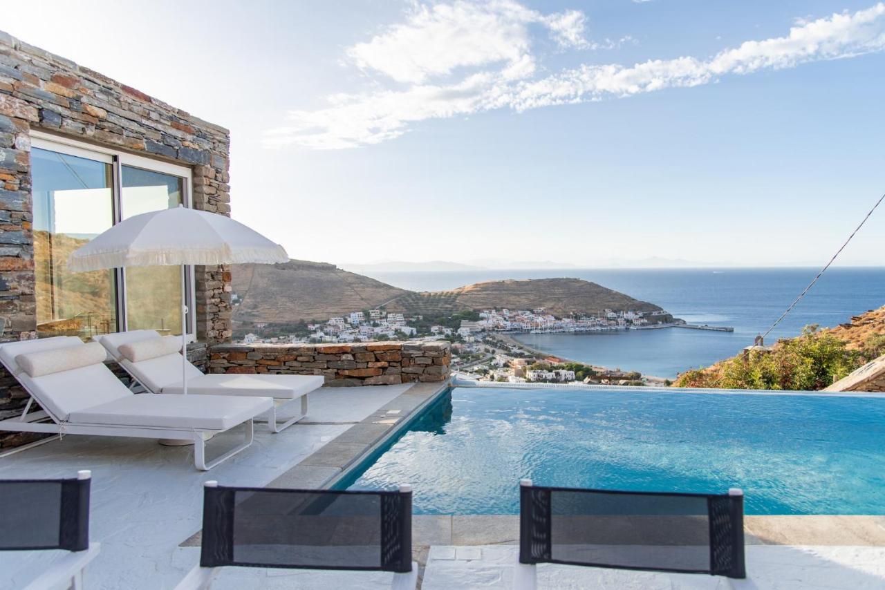 Luxurious Villa Lune With A Swimming Pool And A Fantastic Sea And Sunset View Ioulis Exteriér fotografie