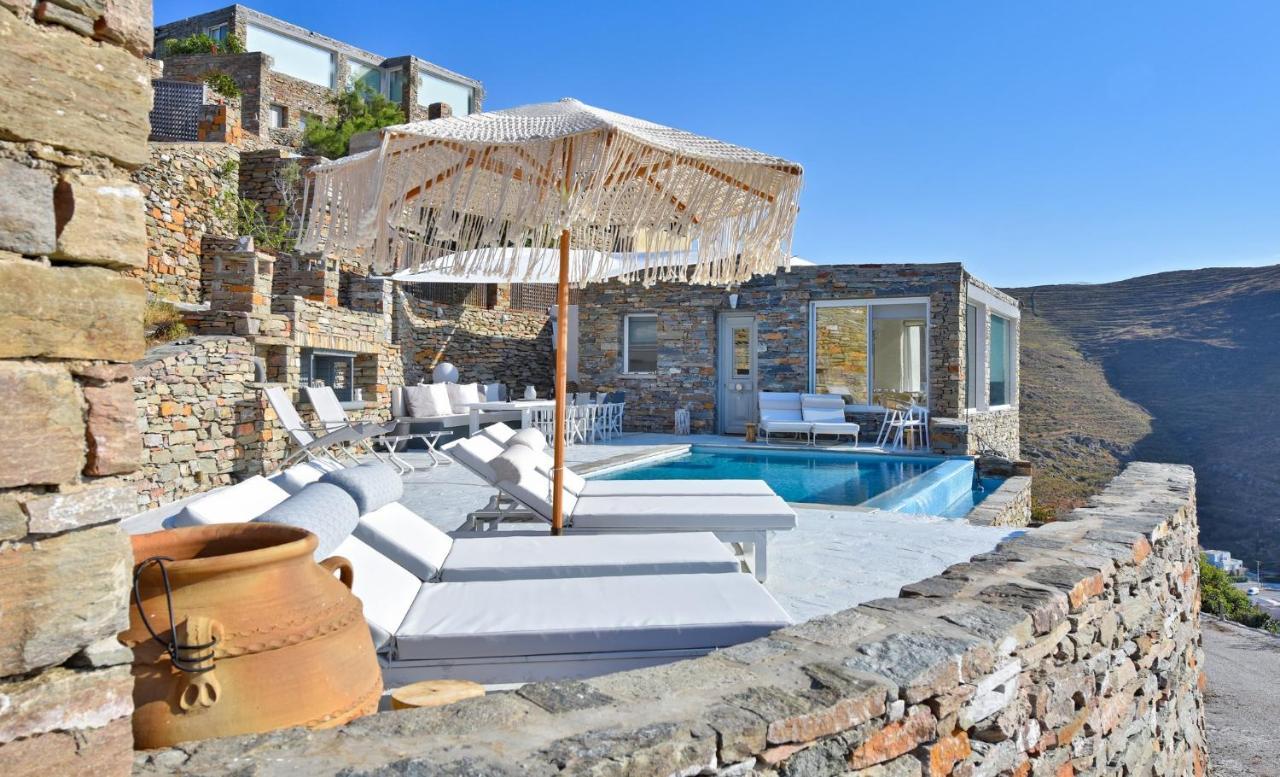 Luxurious Villa Lune With A Swimming Pool And A Fantastic Sea And Sunset View Ioulis Exteriér fotografie