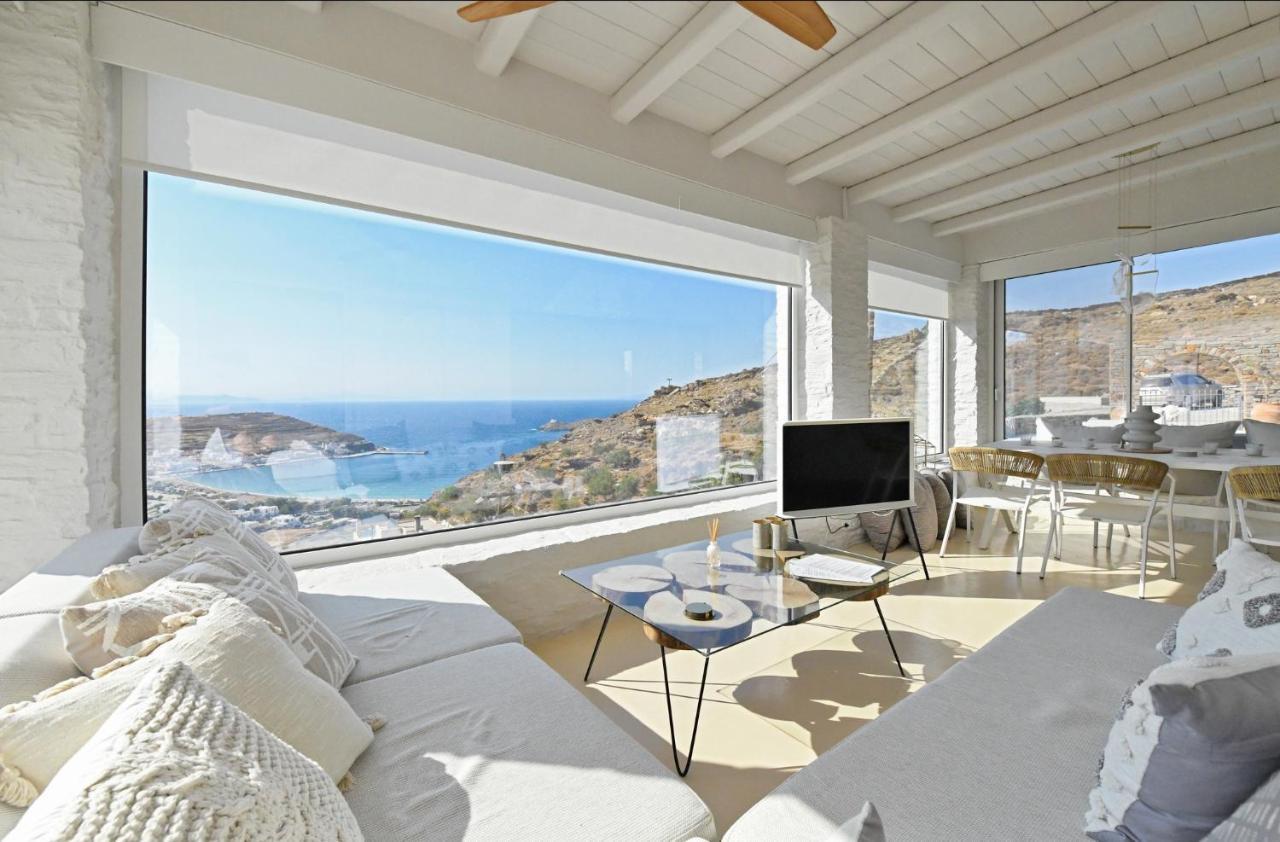 Luxurious Villa Lune With A Swimming Pool And A Fantastic Sea And Sunset View Ioulis Exteriér fotografie